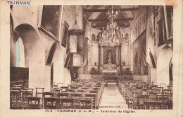 FRANCE - Tournan (S Et M) - Vue à L'intérieur De L'église - Vue D'ensemble - Carte Postale Ancienne - Tournan En Brie