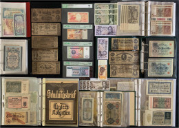 Nachlass Mit Bestimmt Hunderten Von Scheinen Im Bananenkarton. Dabei Deutschland Mit Vielen Reichsbanknoten, Notgeldsche - Sammlungen & Sammellose