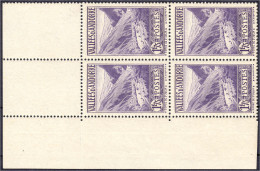 1.75 Fr. Landschaften 1932, Postfrischer Eckrand-Viererblock. Mi. 600,-€ Michel 42 (4x). - Sonstige & Ohne Zuordnung