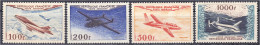 100 Fr. - 1000 Fr. Flugzeuge 1954, Postfrische Luxuserhaltung. Mi. 300,-€ Michel 987-990. - Other & Unclassified