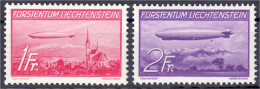 1 Fr. - 2 Fr. Zeppeline 1936, Kompletter Satz In Postfrischer Luxuserhaltung, Unsigniert.. Mi. 220,-€ Michel 149-150. - Sonstige & Ohne Zuordnung