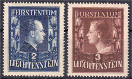 2 Fr. - 3 Fr. Fürstenpaar 1951, Kompletter Satz In Postfrischer Erhaltung, B-Zähnung. Mi. 1.570,-€ Michel 304 B - 305 B. - Altri & Non Classificati