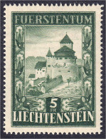 5 Fr. Schloss Vaduz 1952, Postfrische Erhaltung. Mi. 250,-€ Michel 309. - Sonstige & Ohne Zuordnung