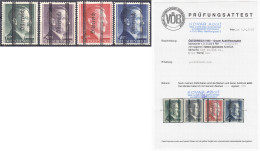 1 RM - 5 RM Grazer Aufdruck 1945, Kompletter Satz In Postfrischer Luxuserhaltung, Type ,,II" (Österreich 16 1/4 Mm). Fot - Other & Unclassified