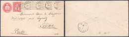 2 C. Und 10 C. Sitzende Helvetia 1862/67, Dekorative Kombination Auf Ganzsachenumschlag, Gelaufen Von Basel (1872) Nach  - Other & Unclassified