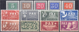 Pax-Satz 1945, Kompletter Satz In Postfrischer Erhaltung. Mi. 450,-€ Michel 447-459. - Other & Unclassified