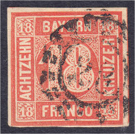 18 Kreuzer Freimarke 1862, Gestempelt In Luxuserhaltung, Vollrandig. Michel 13 A. - Other & Unclassified