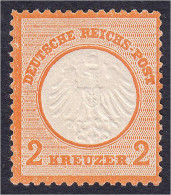 2 Kreuzer Kleiner Brustschild 1872, Postfrische Luxuserhaltung, Unsigniert. Michel 15. - Other & Unclassified