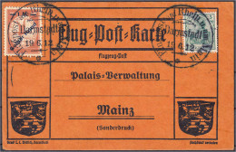 1 M. Auf 10 Pf. Gelber Hund 1912, Sauber Entwertet Auf Postkarte Mit 5 Pf. Germania. Mi. 280,-€ Michel IV. - Andere & Zonder Classificatie