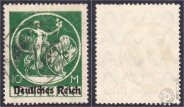 10 M. Freimarken 1920, Gestempelt, Type ,,II", Kurzer Zahn, Sonst Tadellose Erhaltung, Geprüft Infla/Winkler BPP. Mi. 1. - Altri & Non Classificati