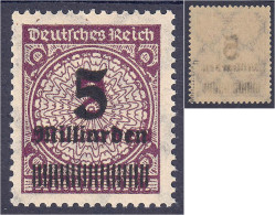 5 Mrd. Auf 2 Mio M. Freimarken 1923, Farbe ,,b" (schwärzlichbraunviolett), Postfrische Luxuserhaltung, Tiefst Geprüft Wi - Other & Unclassified