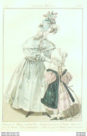 Gravure De Mode Costume Parisien 1831 N°2886 Redingote De Gros D'Orient - Eaux-fortes