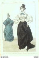 Gravure De Mode Costume Parisien 1831 N°2898 Costume D'Amazone Jupe Casimir - Radierungen