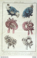 Gravure De Mode Costume Parisien 1831 N°2900 Béret De Gaze Capote Bonnet  - Radierungen