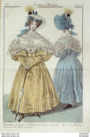 Gravure De Mode Costume Parisien 1831 N°2905 Robe De Foulards Canezou - Etsen