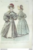Gravure De Mode Costume Parisien 1831 N°2910 Redingote Gros De Naples & Charly - Radierungen
