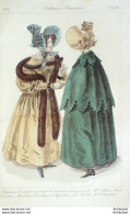 Gravure De Mode Costume Parisien 1831 N°2939 Manteau De Velours D'Ispahan - Etchings