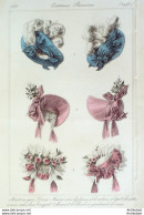 Gravure De Mode Costume Parisien 1831 N°2948 Béret En Gaze Bonnet De Blonde - Etchings