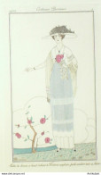 Gravure De Mode Costume Parisien 1912 Pl.05 MARTIN Charles Robe De Linon - Eaux-fortes