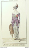 Gravure De Mode Costume Parisien 1912 Pl.24 BRODERS Roger Robe En Velours - Eaux-fortes