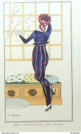 Gravure De Mode Costume Parisien 1913 Pl.063 BUREAU Louis Robe De Voile - Aguafuertes