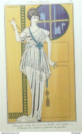 Gravure De Mode Costume Parisien 1913 Pl.084 BARBIER George Robe Tulle - Radierungen