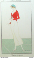 Gravure De Mode Costume Parisien 1913 Pl.085 SMITH Ismael Costume De Tennis - Radierungen