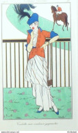 Gravure De Mode Costume Parisien 1913 Pl.097 VAN BROCK Jan-Toilette  - Radierungen