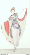 Gravure De Mode Costume Parisien 1914 Pl.165 WEGENER Gerda Robe - Eaux-fortes
