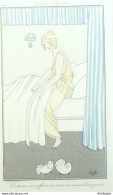 Gravure De Mode Costume Parisien 1914 Pl.180 FRANC-NOHAIN Madeleine - Etchings