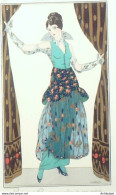 Gravure De Mode Costume Parisien 1914 Pl.184 FABIUS-Robe De Taffetas - Radierungen