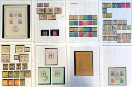 Deutsche Lokalausgaben + Sowjetische Zone 1945/46*/**/gest.: Reichhaltige Sammlung Im Album Auf Selbst Gestalteten Blätt - Sammlungen