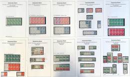 Delcampe - Deutsches Riech - Zusammendrucke 1925-1932 */**/gest.: Heftchenblätter Und Zusammendrucke In Etwas Unterschiedlicher, In - Collezioni