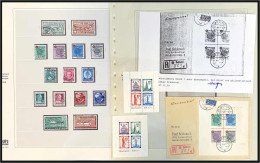 Deutschland 1945-1949 Gest.: Gestempelte Sammlung Beginnend Mit Gemeinschaftsausgaben Block 12 A+B, Etwas Bi-Zone Mit Bl - Collections