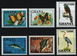 Ghana 1995 - Mi-Nr. 2192-2197 ** - MNH - Fauna - Ghana (1957-...)