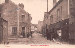 ANGERVILLE (Essonne) - Rue De L'Eglise - Voyagé (2 Scans) Lecanut, 159 Avenue De Neuilly-sur-Seine - Angerville