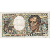 France, 200 Francs, Montesquieu, 1985, D.036, TB+, Fayette:70.5, KM:155a - 200 F 1981-1994 ''Montesquieu''