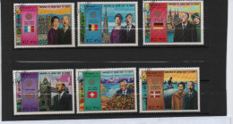 Timbres A L Ocasion Du Voyage En Europe De L Empereur Du  JAPON - Dominique (1978-...)