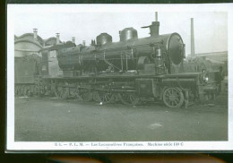 LES LOCOMOTIVES  FLEURY CP PHOTO PLM 140 C - Gares - Avec Trains