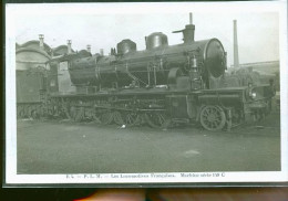 LES LOCOMOTIVES  FLEURY CP PHOTO PLM 140 C   2 - Gares - Avec Trains