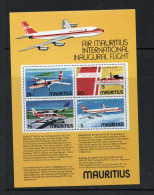 MAURITIUS - 1977 - AIR MAURITIUS  MINIATURE SHEET   MINT NEVER HINGED ,SG CAT £9 - Mauricio (1968-...)