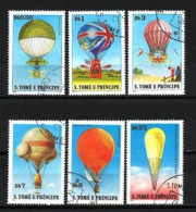 Saint Thomas Et Prince 1979 Ballons Et Dirigeables (5) Yvert N° 584 à 589 Oblitéré Used - São Tomé Und Príncipe