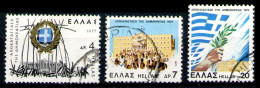GREECE 1977 - Full Set Used - Gebraucht