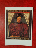 Carte MUSEE DU LOUVRE PARIS PORTRAIT DE CHARLES VII DE FOUQUET JEAN - Musei