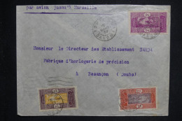 DAHOMEY - Enveloppe De Bohicon Pour Besançon  En 1939 Par Avion - L 150556 - Lettres & Documents