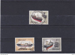 FEROE 1987  Bateaux De Pêche, Chalutiers Yvert 145-147, Michel 151-153 Oblitérés, VFU Cote 13,50 Euros - Féroé (Iles)