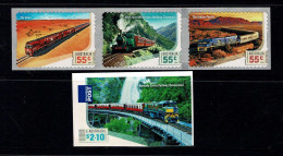 Australia 2010 Great Railway Journeys  Set Of 4 Self-adhesives MNH - Nuevos