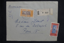 DAHOMEY - Enveloppe En Recommandé De Cotonou Pour Paris En 1939 - L 150562 - Lettres & Documents