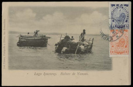 PARAGUAY. 1903. Auncion - France. Fkd Card. Lago Ipacaray. VF. - Paraguay