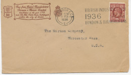 GB 1936, Superb Advertising Cover With GV 1½ Photograph PERFIN „T & M“ (Townson & Mercer, London) Cancelled By Slogan - Storia Postale